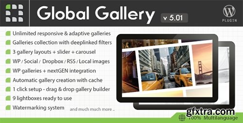 CodeCanyon - Global Gallery v5.01 - Wordpress Responsive Gallery - 3310108