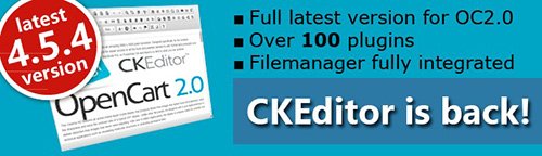 CKEditor is back! FULL++ v4.4.7 for OC2.0 CKEditor is back! FULL++ v4.4.7 for OC2.0