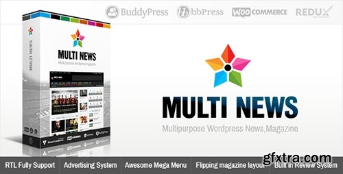 ThemeForest - Multinews v2.5.2 - Multi-purpose WordPress News,Magazine - 8103494