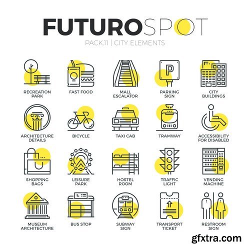 Futuro Spot Icons 2 - 25xEPS