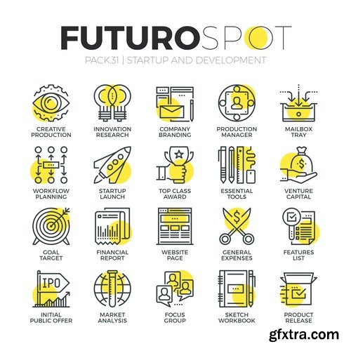 Futuro Spot Icons 2 - 25xEPS
