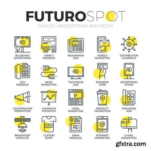 Futuro Spot Icons 2 - 25xEPS