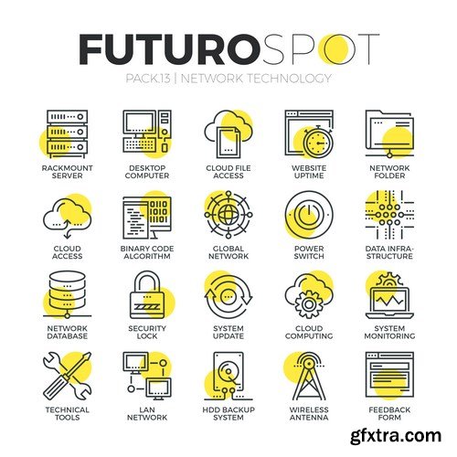 Futuro Spot Icons 2 - 25xEPS