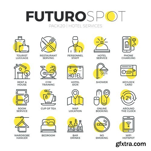 Futuro Spot Icons 2 - 25xEPS