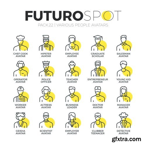 Futuro Spot Icons 2 - 25xEPS