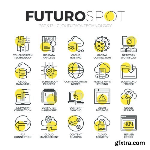 Futuro Spot Icons 2 - 25xEPS