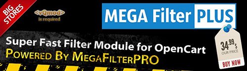 Mega Filter PLUS v1.2.2 + Mega Filter PRO v2.0.4.4.7 - OpenCart Extension