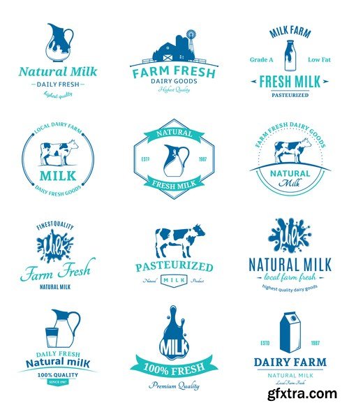 Labels &amp; Badges Vector Series 8 - 18xEPS