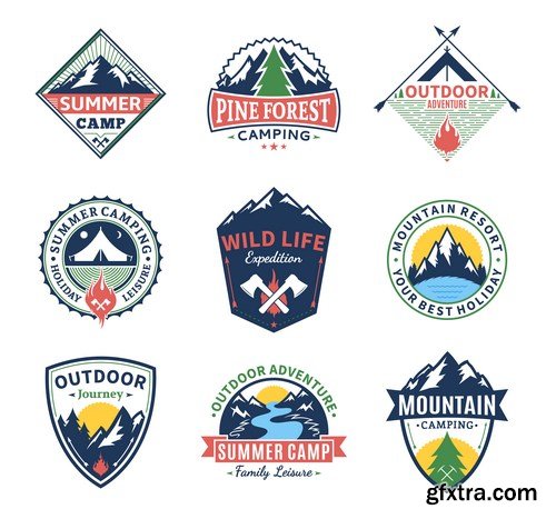 Labels &amp; Badges Vector Series 8 - 18xEPS