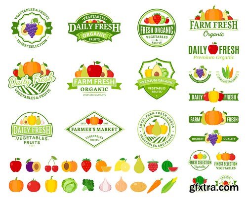 Labels &amp; Badges Vector Series 8 - 18xEPS