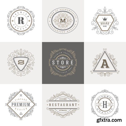 Labels &amp; Badges Vector Series 8 - 18xEPS
