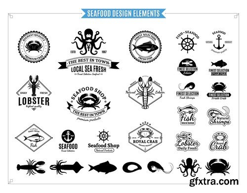 Labels &amp; Badges Vector Series 8 - 18xEPS