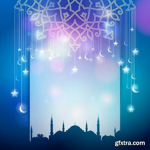 Eid Mubarak Papercut Style 2 - 48 EPS Eid Mubarak Papercut Style 2 - 48 EPS