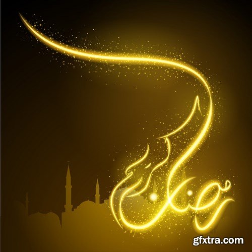 Eid Mubarak Papercut Style 2 - 48 EPS Eid Mubarak Papercut Style 2 - 48 EPS