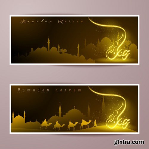 Eid Mubarak Papercut Style 2 - 48 EPS Eid Mubarak Papercut Style 2 - 48 EPS