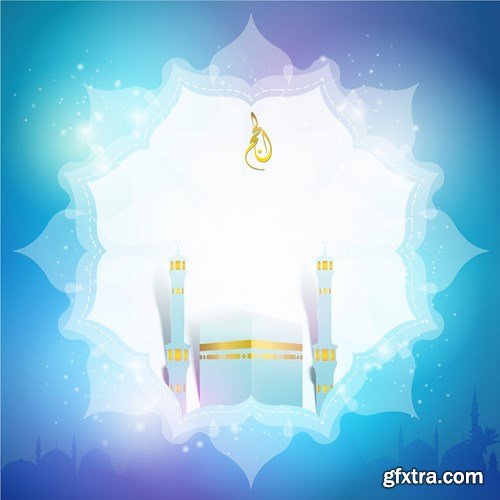 Eid Mubarak Papercut Style 2 - 48 EPS Eid Mubarak Papercut Style 2 - 48 EPS