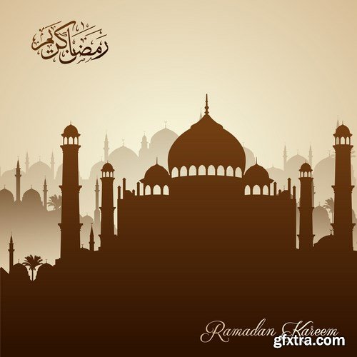 Eid Mubarak Papercut Style 2 - 48 EPS Eid Mubarak Papercut Style 2 - 48 EPS