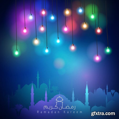 Eid Mubarak Papercut Style 2 - 48 EPS Eid Mubarak Papercut Style 2 - 48 EPS