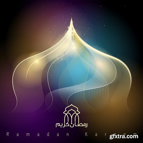 Eid Mubarak Papercut Style 2 - 48 EPS Eid Mubarak Papercut Style 2 - 48 EPS