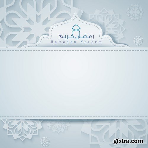 Eid Mubarak Papercut Style 2 - 48 EPS Eid Mubarak Papercut Style 2 - 48 EPS