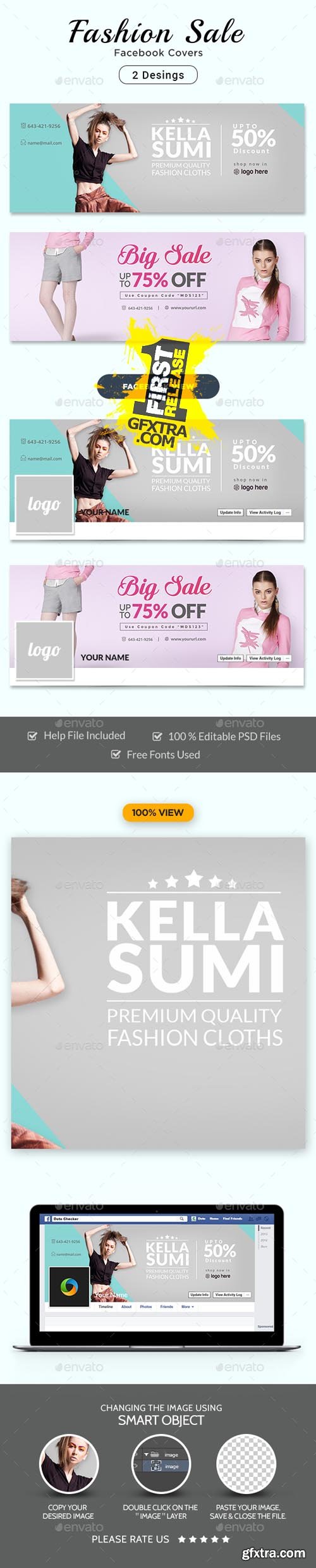 GR - Fashion Sale Facebook Covers - 2 Designs 16431360 GR - Fashion Sale Facebook Covers - 2 Designs 16431360