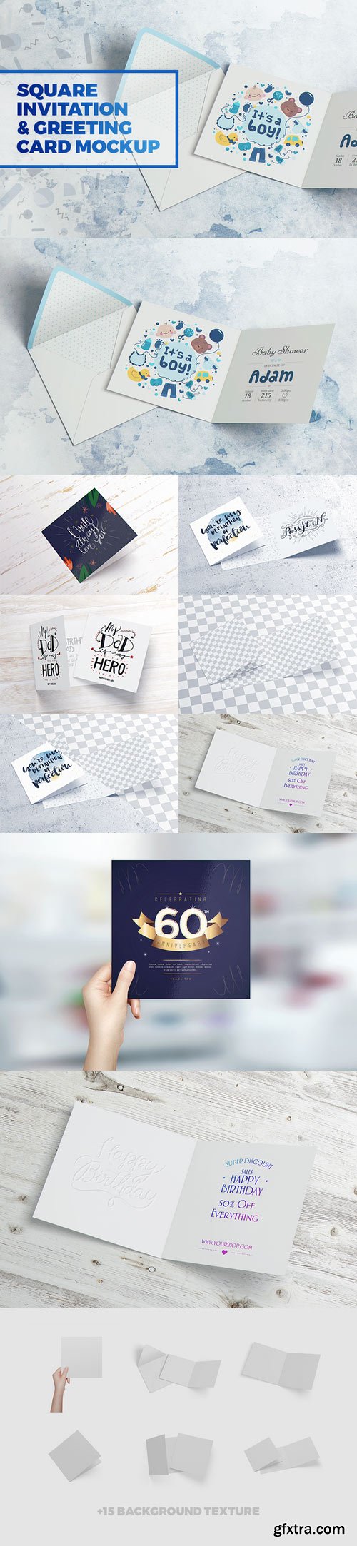 CM - Square Invitation & Greeting Mockup 689474 CM - Square Invitation & Greeting Mockup 689474