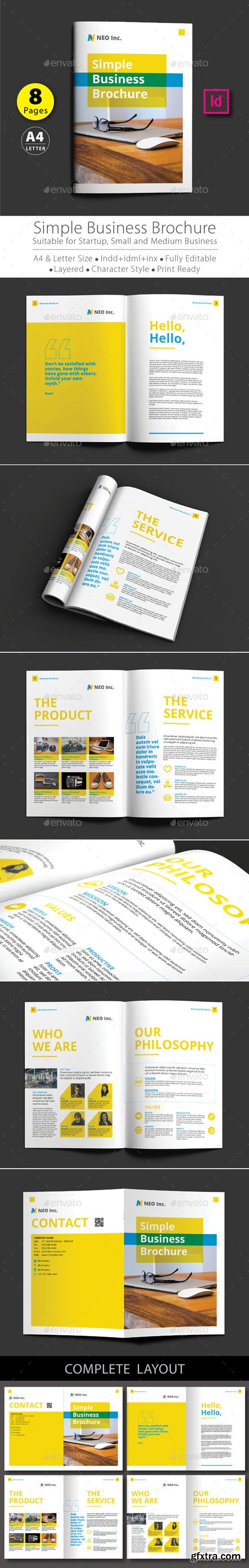 GraphicRiver - Simple Business Brochure Template V.1 - 16440430