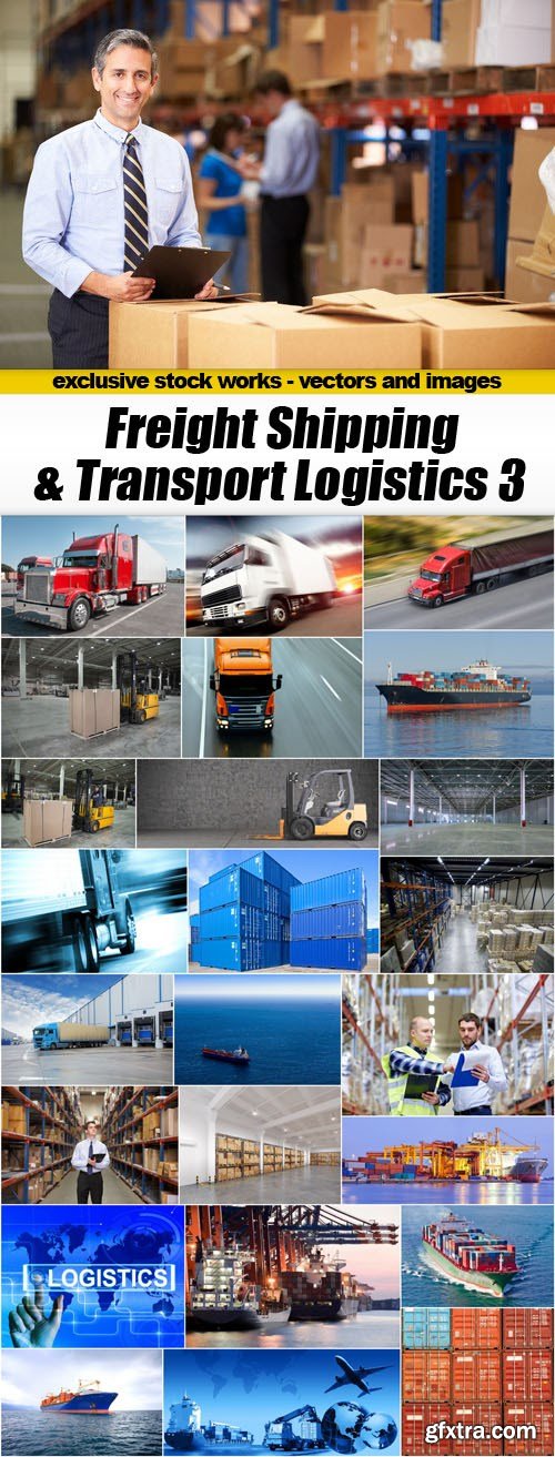 Freight Shipping &amp; Transport Logistics 3 - 25xUHQ JPEG