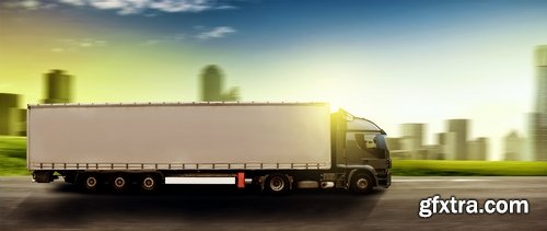 Lorry Lengthy Trailer Truck Refrigerated Trucking 25xJPG