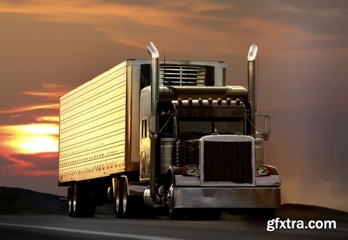 Lorry Lengthy Trailer Truck Refrigerated Trucking 25xJPG