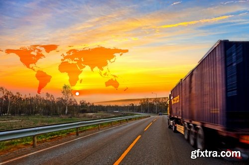 Lorry Lengthy Trailer Truck Refrigerated Trucking 25xJPG