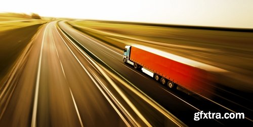 Lorry Lengthy Trailer Truck Refrigerated Trucking 25xJPG