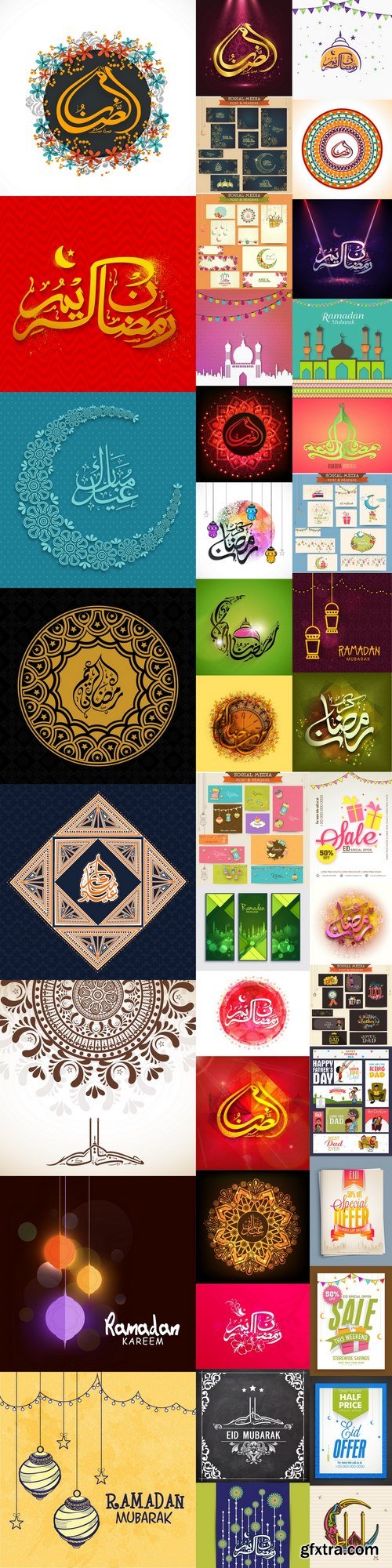 Social media post and header set for Eid Mubarak 3