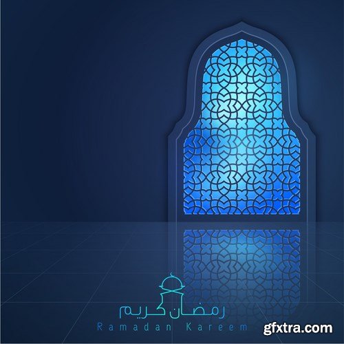 Eid Mubarak Papercut Style 5 - 48 EPS