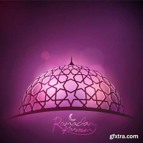 Eid Mubarak Papercut Style 5 - 48 EPS