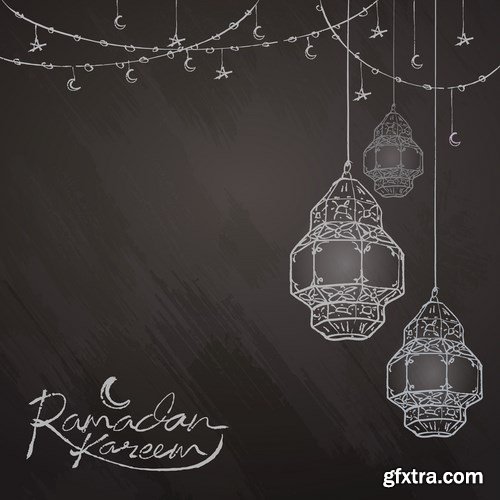 Eid Mubarak Papercut Style 6 - 48 EPS Eid Mubarak Papercut Style 6 - 48 EPS