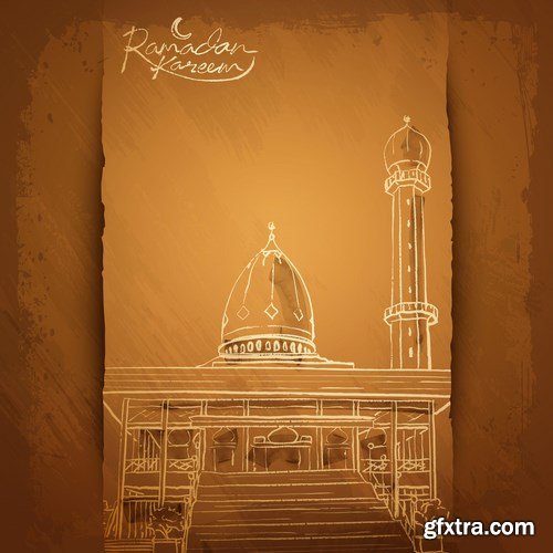 Eid Mubarak Papercut Style 6 - 48 EPS Eid Mubarak Papercut Style 6 - 48 EPS