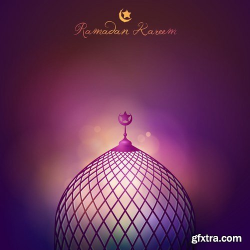 Eid Mubarak Papercut Style 6 - 48 EPS Eid Mubarak Papercut Style 6 - 48 EPS