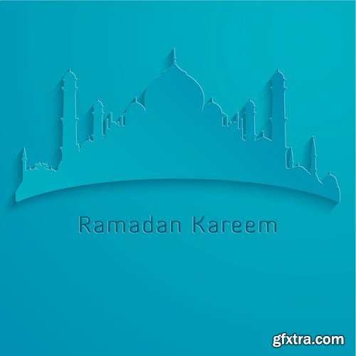 Eid Mubarak Papercut Style 6 - 48 EPS Eid Mubarak Papercut Style 6 - 48 EPS