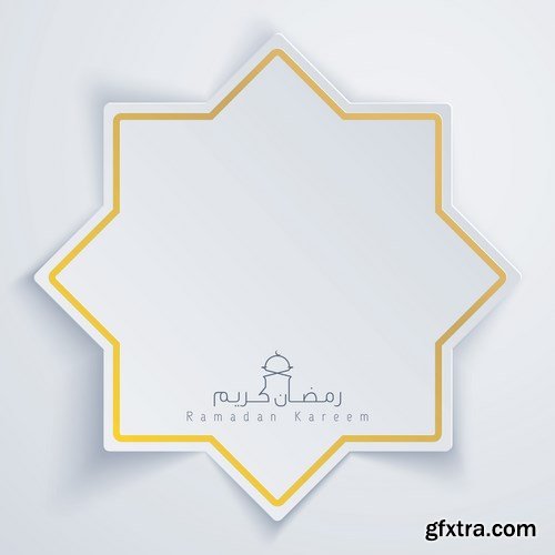 Eid Mubarak Papercut Style 6 - 48 EPS Eid Mubarak Papercut Style 6 - 48 EPS