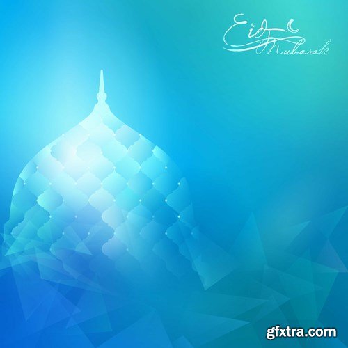 Eid Mubarak Papercut Style 6 - 48 EPS Eid Mubarak Papercut Style 6 - 48 EPS