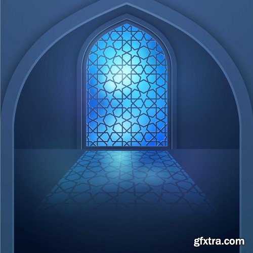 Eid Mubarak Papercut Style 6 - 48 EPS Eid Mubarak Papercut Style 6 - 48 EPS