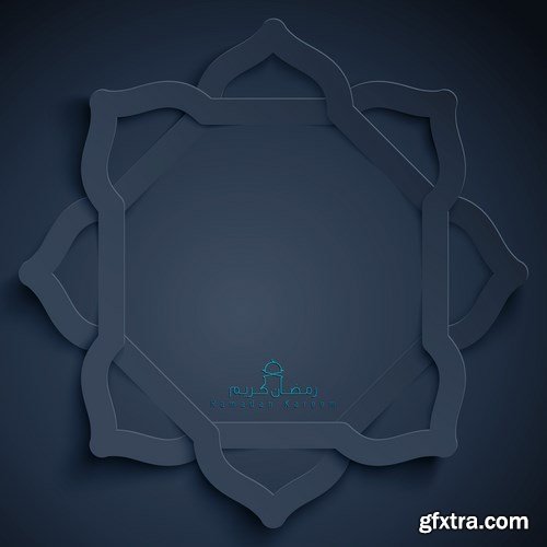 Eid Mubarak Papercut Style 6 - 48 EPS Eid Mubarak Papercut Style 6 - 48 EPS