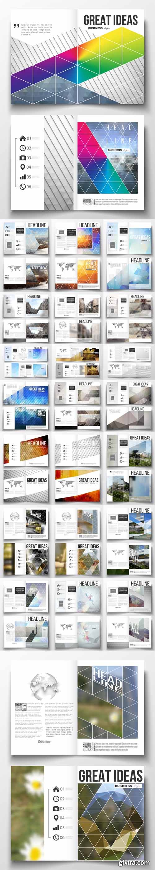 Vector Set - 24 Business Templates for Brochure Magazine Vol 2 Vector Set - 24 Business Templates for Brochure Magazine Vol 2
