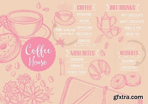 Menu, template design