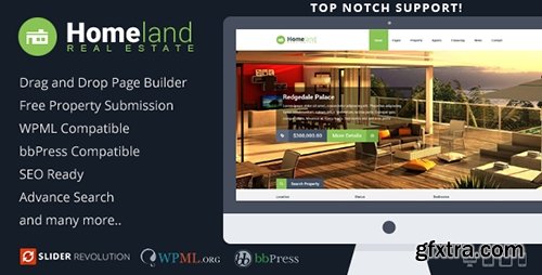 ThemeForest - Homeland v2.9.6 - Real Estate WordPress Theme - 6518965