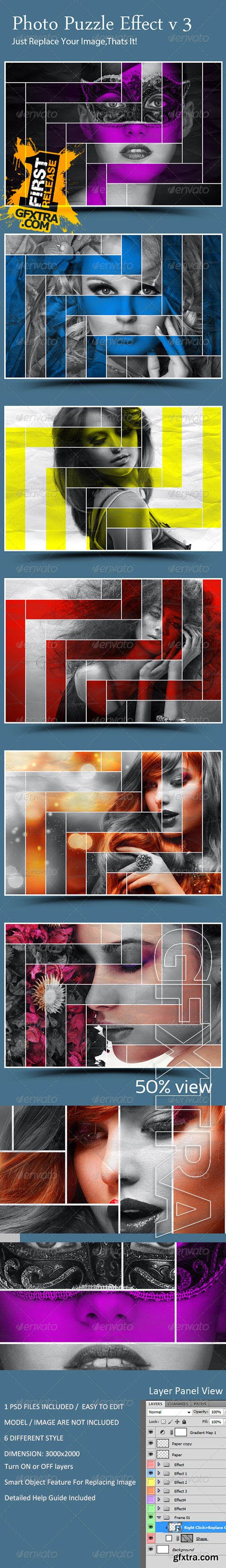 Graphicriver Photo Puzzle Effect V3 8744354 » GFxtra