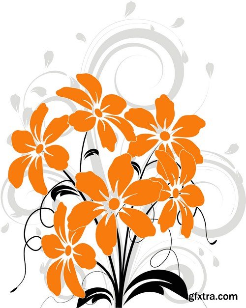 Floral background 10X EPS