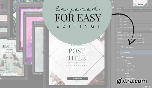 CM - Geometric Blog Template Bundle 693704 CM - Geometric Blog Template Bundle 693704