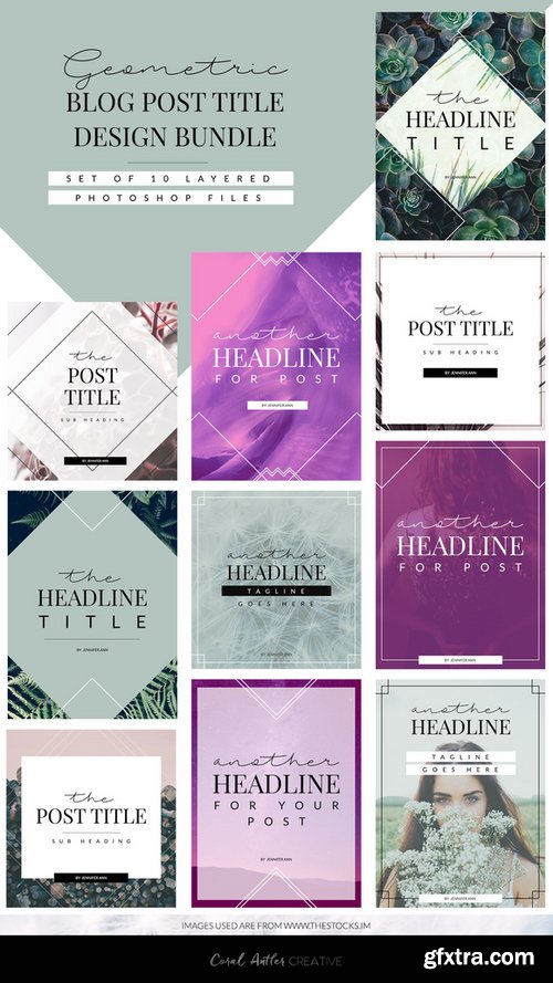 CM - Geometric Blog Template Bundle 693704 CM - Geometric Blog Template Bundle 693704